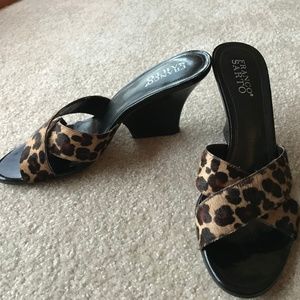 Franco Sarto animal print sandals